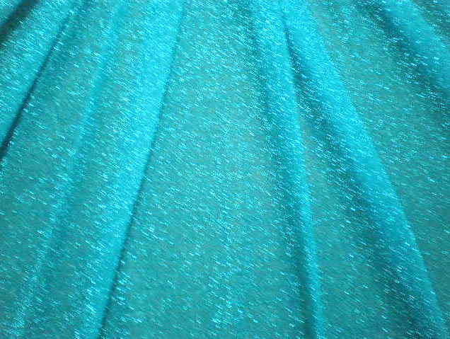1.Turquoise-Silver Sparkling Novelty Mesh